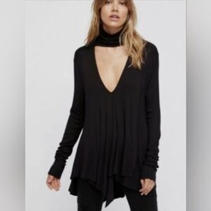 Free People Uptown Cutout Turtleneck Top